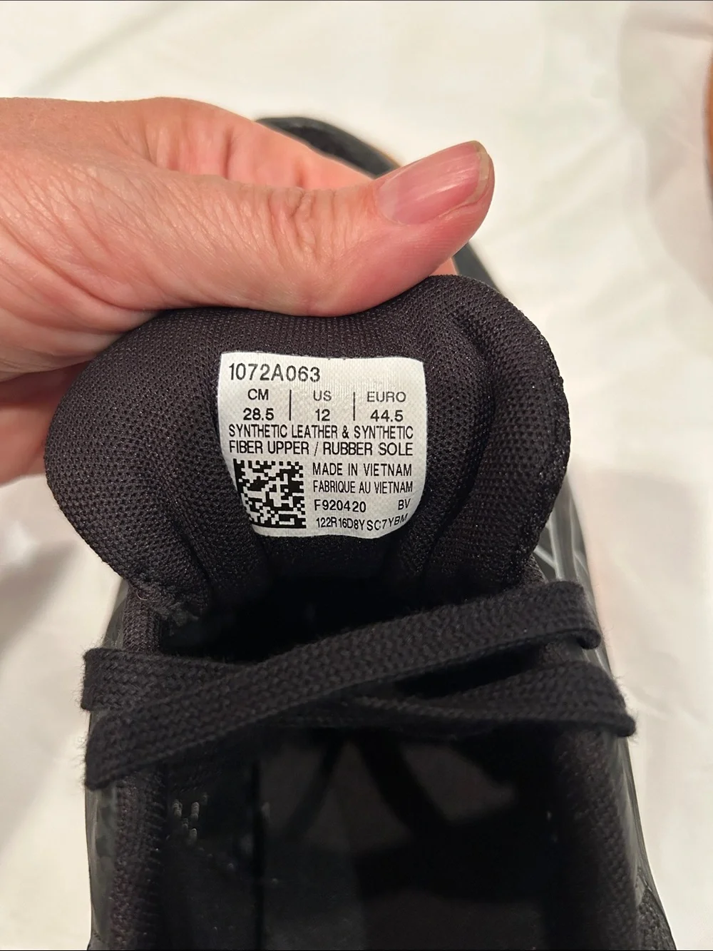 Asics Black Athletic Sneakers with Gum Outsole